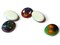 5 18mm x 13mm Christmas Cabochons Multi-Color Glass Limoges Porcelain Flat Back Cabochons